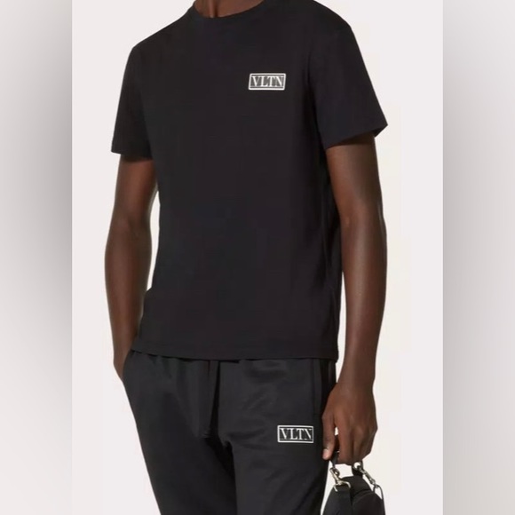 VALENTINO MENS COTTON T-SHIRT WITH VLTN TAG SZ L - Picture 4 of 11